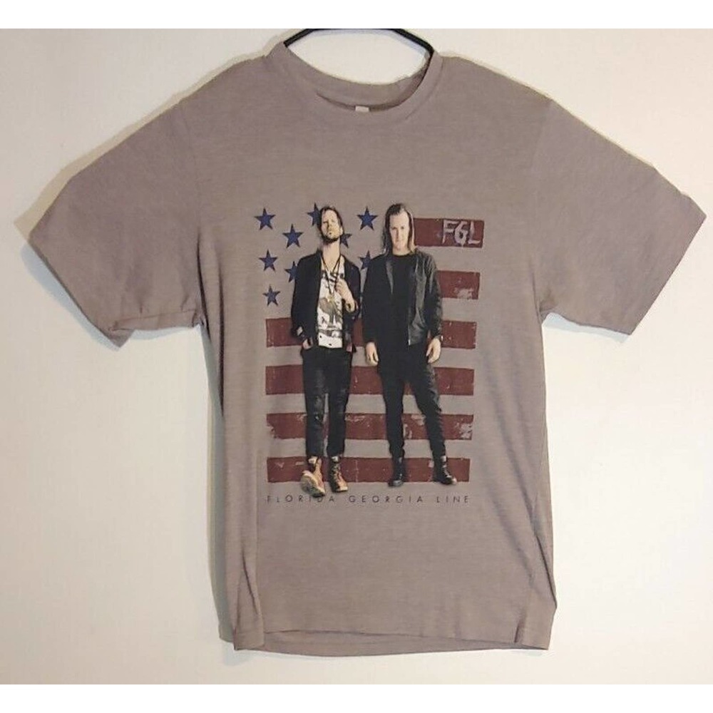 Florida Georgia Line Band Tee Med Pop Country Music FGL Tour Graphic T Shirt